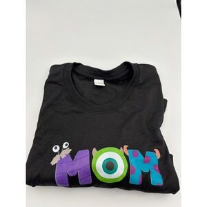 Mom Monster Graphic T Shirt Short Sleeve Black Disney Pixar Inspired Large